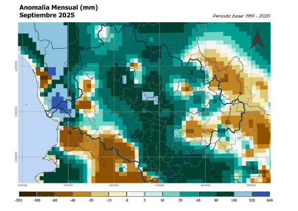 Precipitaciones de septiembre 2025
