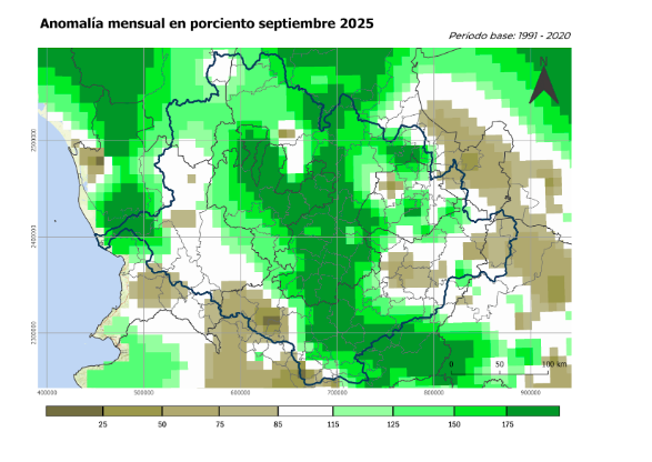 Precipitaciones de septiembre 2025